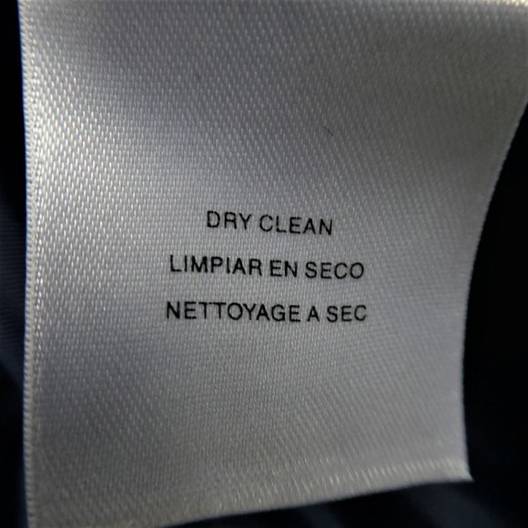 Jones New York Dress Cobalt Blue Taffeta Illusion Fit Flare Pleated Tie Lined M - Picture 10 of 10